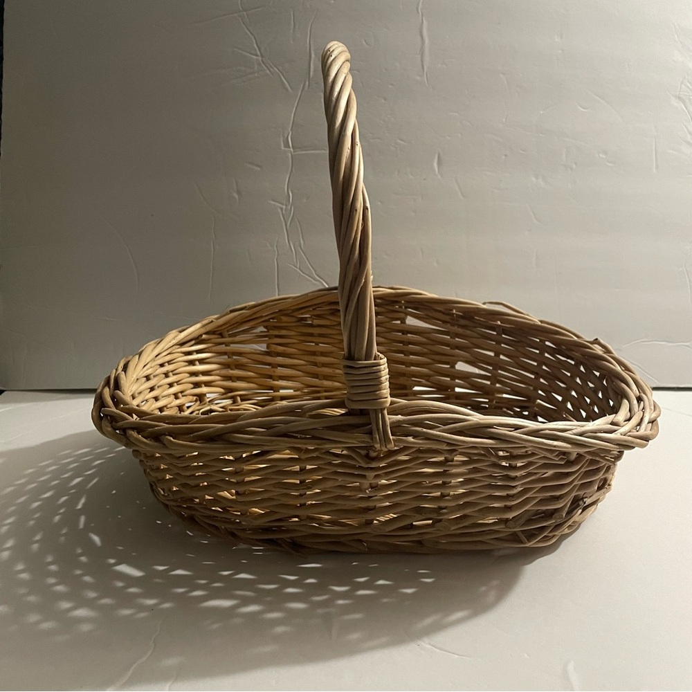 Vintage Brown Woven Basket